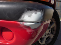 Textured Bumper Scrapes, Scratches and Holes are easily repaired